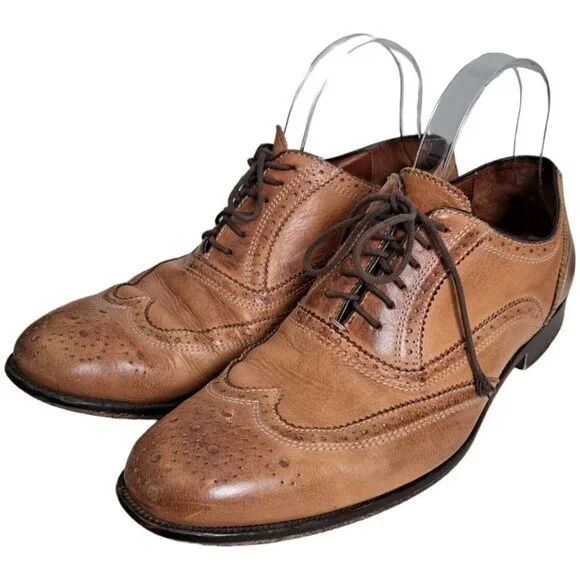 Mercanti Fiorentini | Shoes | Mercanti Fiorentini Mens Wingtip Oxford  Italian Leather Laceup Dress Shoes | Poshmark